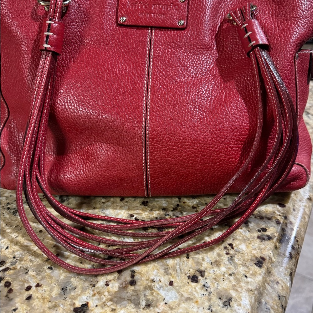 kate spade Red Leather Tote